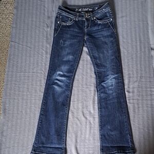 L.A. Idol Dark Blue Boot Cut Jeans - Fair Condition